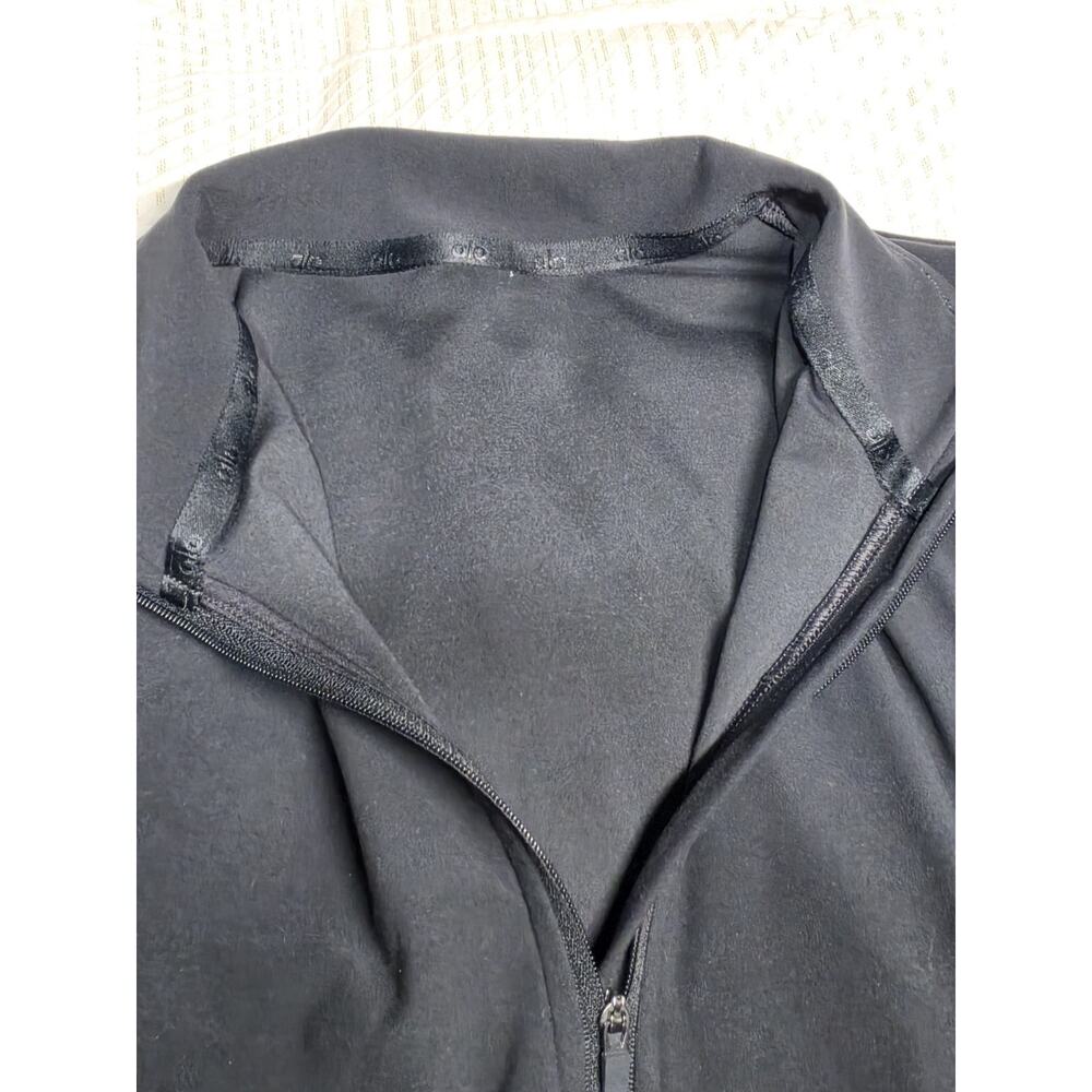 Alo Yoga Alosoft 1/2 Zip Rapid Pullover Black S Workwear Running Biker - Picture 4 of 6